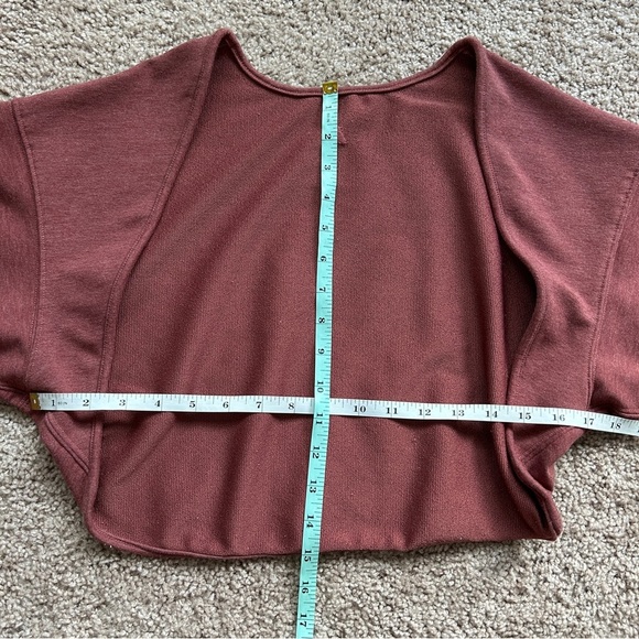 Vitality Balance Athletica Studio Rosewood Marl Cropped Shrug Size Medium - Picture 10 of 14